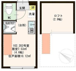 大塚駅 徒歩5分 2階の物件間取画像